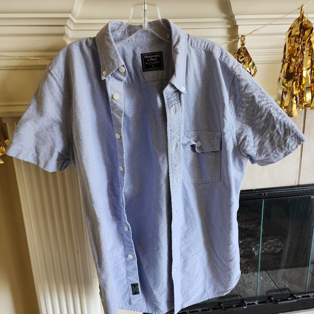 Abercrombie and Fitch Oxford cloth short sleeve shirt